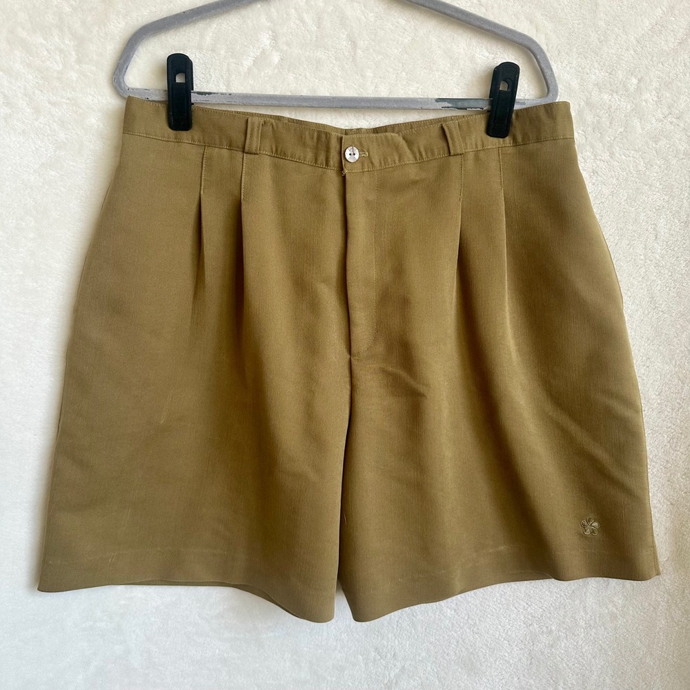 Vintage Sportfolio by Marcia High Waisted Pleated Rayon Walking Shorts 18